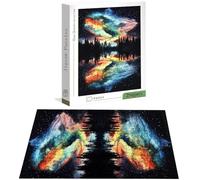 Puzzle de 6000 Piezas para Adultos, Aurora Puzzle 6000 Piezas, Lago Rompecabezas Adultos con Caja, Medidas: 179x105 cm, Rompecabezas Madera para Toda la Familia, Decoration, Regalo Mujer H-7008