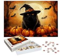 Puzzle de 6000 Piezas para Adultos, Víspera de Todos los Santos Puzzle 6000 Piezas, Gato Rompecabezas Adultos con Caja, Medidas: 179x105 cm, Rompecabezas Madera para Toda la Familia, Decoration H-3808