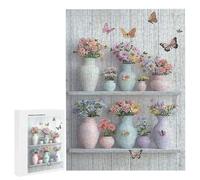 Puzzle de 6000 Piezas Puzzle Adultos 179 x 105cm Juego Educativo Regalos Rompecabezas para Adultos y niños a Partir de 14 Años, Regalo Creativo para la Relajaciónm - (Estante de Flores) x-428