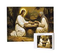 Puzzle de 6000 Piezas Puzzle Adultos 179x105cm Juego Educativo Regalos Rompecabezas para Adultos y niños a Partir de 14 Años, Regalo Creativo para la Relajación - (Mujer Jesús) t-906
