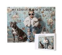 Puzzle de 6000 Piezas Puzzle Adultos 179x105cm Juego Educativo Regalos Rompecabezas para Adultos y niños a Partir de 14 Años, Regalo Creativo para la Relajación - (Cool Girl) t-500