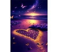 Puzzle de 70 Piezas Flores Playa Mariposa 20x15 cm, Reto Creativo, Juguete desafío y Juego Educativo, Divertido Juego Familiar Rompecabezas para Adultos 70 Piezas