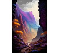 Puzzle de 70 Piezas Montañas Cañones 20x15 cm, Juguete desafío y Juego Educativo, Ejercita Paciencia, Rompecabezas Clásico para Adultos 70 Piezas