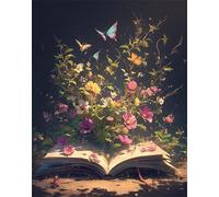 Puzzle de 90 Piezas para Adultos Libro Botánico, un Rompecabezas Desafiante y Difícil, Juego Educativo y Estimulante, Puzzles Divertido para Toda la Familia