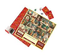 Puzzle de Adviento - 1000 piezas Decoración festiva de Papá Noel Diversión desafiante | Puzzle de Navidad Cuenta Regresiva Regalos para fiestas - para adultos, amantes, familia, amigos, mujeres