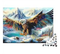 Puzzle de Águila 1000 Piezas para Adultos Águila en Las Nubes Rompecabezas de 1000 Piezas para Adultos - Actividad Divertida para Días Lluviosos, Regalo Gigante para Cumpleaños 38x26cm/1000 Piezas