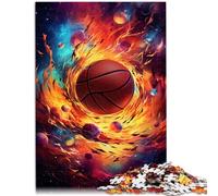 Puzzle de baloncesto en el espacio, 2000 piezas, 27,56 x 39,37 pulgadas, rompecabezas de mapa gris, adecuado para adultos y niños a partir de 14 años, gran regalo para adultos