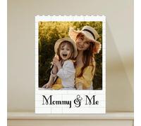 Puzzle de Bloques Personalizado con Foto y Texto - Regalo Original para Papá, Mamá, Parejas y Amigos - Rompecabezas de 60 Piezas - Día del Padre, Cumpleaños, Aniversario (Estilo 1)