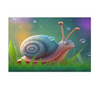 Puzzle de bonito caracol de 1000 piezas, rompecabezas de madera para adultos y niños a partir de 12 años, juguete educativo (75 x 50 cm)