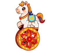 Puzzle De Caballo De Madera - Kit De Juego Reflexión Para Montar Por mismo, Maqueta Montar, Educativo Y Creativo, Ar Con Diseño Preciso | Yo mismo para El Hogar, Adolescentes, Hombres Fem