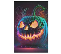 Puzzle de calabaza de Halloween para adultos, 1000 piezas, tablero reciclado de alta calidad para aprender, juguetes educativos, juegos familiares, rompecabezas de madera para niños, 78 × 53 cm