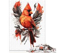 Puzzle de Cardenales para Adultos y Adolescentes, 500 Piezas, Ideal para Navidad (52 x 38 cm)