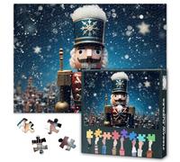 Puzzle de cascanueces para adultos, 1000 piezas, rompecabezas de arte de cascanueces de Navidad, 1000 piezas, arte navideño, desafíos difíciles e imposibles, 50 x 70 cm