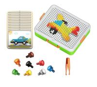Puzzle de Clavijas Juguete Educativo 3D Interactivo con Clavijas para | Puzzle DIY de 480 Piezas de Habilidades Prácticas Para Niños y Niñas Hogar Preescolar Escuela Sala de Juegos