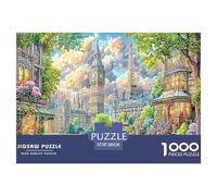 Puzzle de Collage de Ciudades del Mundo para Adultos y niños: Big Ben y Escena Urbana. 1000 Piezas. Juegos educativos para decoración de Pared. 38 x 26 cm.