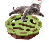 Puzzle de comida para gatos - Fabricante lento interactivo de Compañía - Gato Sensory Furing Bell Feeder for Ennuid Release Training Crate Outdoor Hunting Indoor Travel Kitten Senior