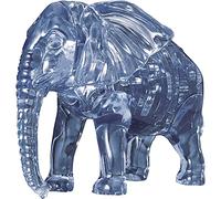 Puzzle de Cristal | Elefante 3D | diseño Transparente | 40 Piezas | Kit de construcción para niños y Adultos | HCM Kinzel