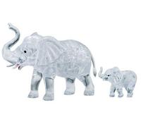Puzzle de cristal elefantes