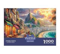 Puzzle De Cristo Redentor_ Brasil 1000 Piezas para La Familia - Tiempo De Calidad Y Diversión 70x50cm/1000pcs