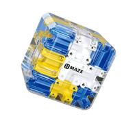 Puzzle de dados 3D, adictivo entrenamiento lógico con juego de aprendizaje de laberinto, juego de asignación de colores y juguete de promoción sensorial, para familia, amigos, adultos, adolescentes y