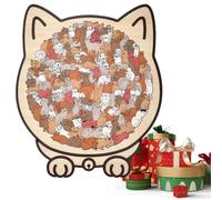 Puzzle de de Gatos,135 Piezas Juguete De Juegos De Mesa - Educativo De Madera para Decoración | para Niños y Niñas en Edad Preescolar y en la Infancia Temprana
