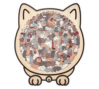 Puzzle de de Gatos,135 Piezas Juguete De Juegos De Mesa | Educativo Y Decorativo De Madera - para Niños y Niñas en Edad Preescolar y en la Infancia Temprana