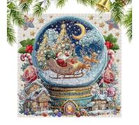 Puzzle de de Navidad, 3D difícil para adultos, de para vacaciones de Navidad, decoración de sala de estar, noche familiar para entusiastas de los