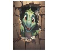 Puzzle de dinosaurios, 1000 piezas, puzle de madera para adultos y niños, rompecabezas imposibles, juego de habilidad para toda la familia (78 x 53 cm)