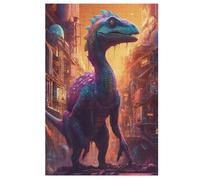 Puzzle de dinosaurios de 1000 piezas, artesanía de madera, puzle moderno de alta calidad, DIY, para adultos y niños a partir de 12 años, (78 x 53 cm)