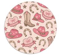 Puzzle de elementos de vaquera de 1000 piezas, rompecabezas redondo, corazón rosa, juego familiar, alivio del estrés, difícil desafío para adultos, 1000 piezas (67,5 x 67,5 cm)