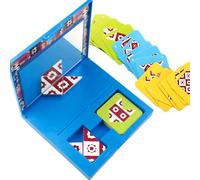 Puzzle de espejo juego mental para niños - Juguete educativo inteligente para la percepción visual, juego de entrenamiento de pensamiento lógico, formas creativas clasificador y juego de combinación |