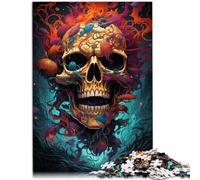 Puzzle de esqueletos malvados de 1000 piezas para adultos, 38 x 52 cm, rompecabezas de cartón para niños a partir de 14 años, rompecabezas interesantes para reducir el estrés