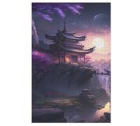 Puzzle de estilo japonés para adultos, 1000 piezas, tablero reciclado de alta calidad, para aprender, juguetes educativos, juegos familiares, puzzle de madera para niños (78 x 53 cm)