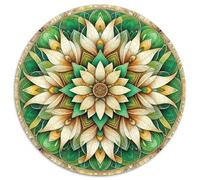 Puzzle de flores de mandala, 1000 piezas, diseño de flores, rompecabezas circulares para adultos, juguete educativo pesado para niños, 1000 unidades (67,5 x 67,5 cm)
