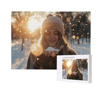 Puzzle de Foto Personalizado para Amor y Familia - Recuerdo Inolvidable para Mascotas, Aniversario y San Valentín - Puzzle Personalizado con Tus Mejores Fotos, 1500 Piezas j-227