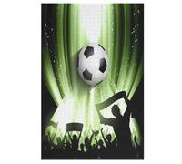 Puzzle de fútbol para niños 1000 unidades, rompecabezas de madera, kit de bricolaje, relajación, juegos para adolescentes y adultos (78 x 53 cm)