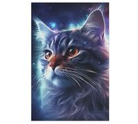 Puzzle de gato de 1000 piezas para adultos, puzles desafíos, puzles familiares, presión reducida, marco de madera difícil para adultos y niños 12 + (78 x 53 cm)