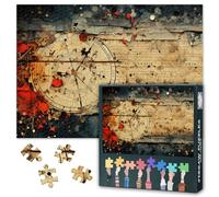 Puzzle de graffiti callejero para adultos 1000 bloques, collages aleatorios de papel y texto, rompecabezas para adultos, juegos de rompecabezas para adultos o juguetes para amigos mayores 50 x 70 cm