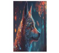 Puzzle de lobo de 1000 piezas, adecuado para adultos y niños a partir de 12 años, gran regalo (78 x 53 cm)