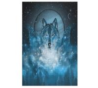 Puzzle de lobo de 1000 piezas, adecuado para adultos y niños a partir de 12 años, gran regalo (78 x 53 cm)