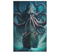 Puzzle de madera, 1000 piezas, barco pirata, puzles de barco, para adultos y niños, lo mejor para la colección de juegos familiares (78 x 53 cm)