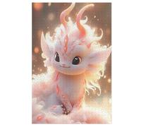 Puzzle de madera, 1000 piezas, lindos rompecabezas de dragones para adultos y niños, lo mejor para la colección de juegos familiares 78 × 53 cm
