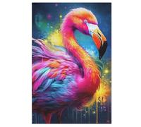 Puzzle de madera, 1000 piezas, puzles de flamencos para adultos y niños, lo mejor para la colección de juegos familiares (78 x 53 cm)