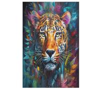 Puzzle de madera, 1000 piezas, puzles de leopardo, adultos y niños, lo mejor para la colección de juegos familiares (78 x 53 cm)