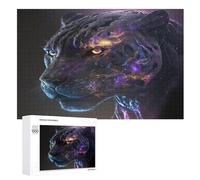 Puzzle de madera, 1000 piezas, puzles de leopardo para adultos y niños, lo mejor para la colección de juegos familiares (75 x 50 cm)