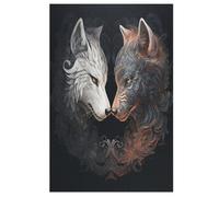 Puzzle de madera, 1000 piezas, puzles de lobo para adultos y niños, lo mejor para la colección de juegos familiares (78 x 53 cm)