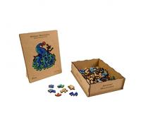 Puzzle De Madera 2 En 1 Pavo Philos - 132 Piezas - En Caja De Madera