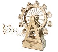 Puzzle de madera 3D Gear Ferris Wheel Music Box You Are My Sunshine Handmade Assembly Model Kit Holidays Brthdays