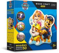 Puzzle de Madera 50pezzi Trefl- Wood Craft Sonic Stitch Minnie Mouse Spiderman