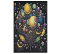 Puzzle de madera de 1000 piezas, colorido planeta, juego educativo, juguete desafiante, para adultos y niños (78 x 53 cm)